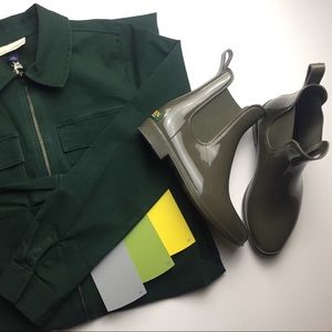 *Like New* Olive Ralph Lauren Rain Boots